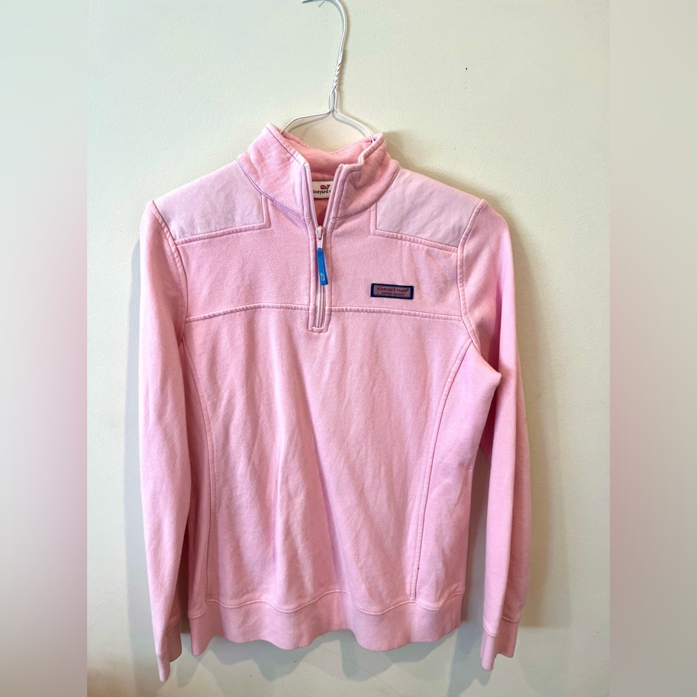 Pink Vineyard Vines Quarter Zip